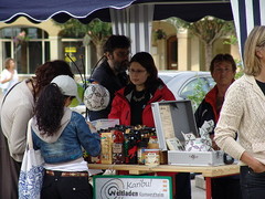 Info- und Verkaufsstand des Weltladen Kornwestheim