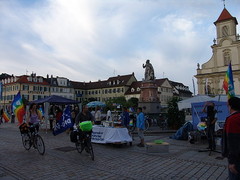 Willkommensrunde auf dem Marktplatz