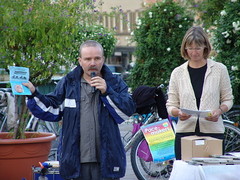 Münchner Friedensradler stellen ihre Tour "Auf Achse für Frieden, Abrüstung und ein ziviles Europa" vor