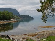 Fjordansicht mit Badestrand