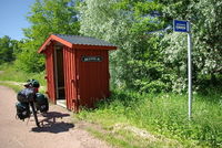 Bushaltestelle auf den Ålandinseln