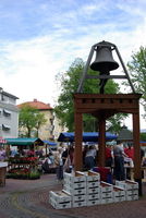 Erdbeerstand auf dem Mittsommermarkt