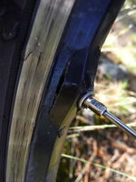 Felgenriss von rechts