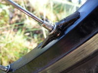 Felgenriss von links